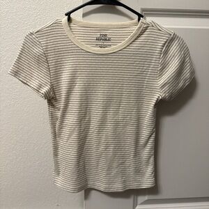 Pink Republic Mocha Stripe Top